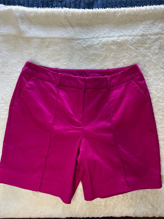 Worthington Pants - WORTHINGTON Bright Fuchsia High-Waist Tailored Shorts